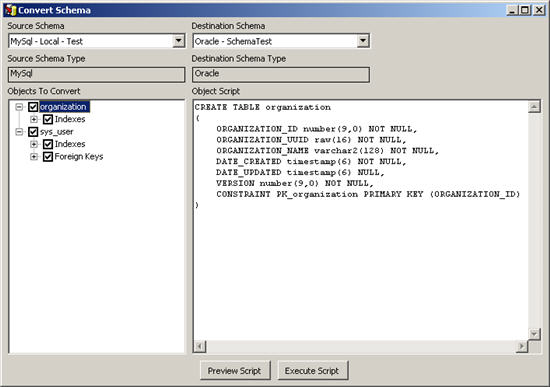 Schema Converter