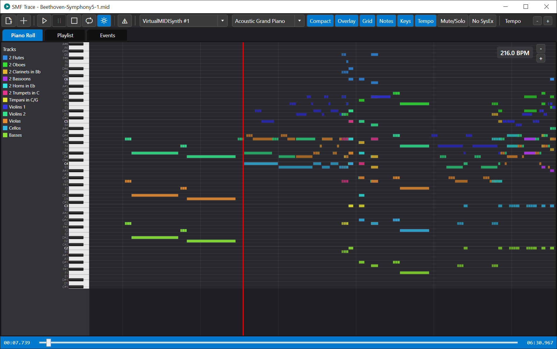 SMF Trace main window screenshot